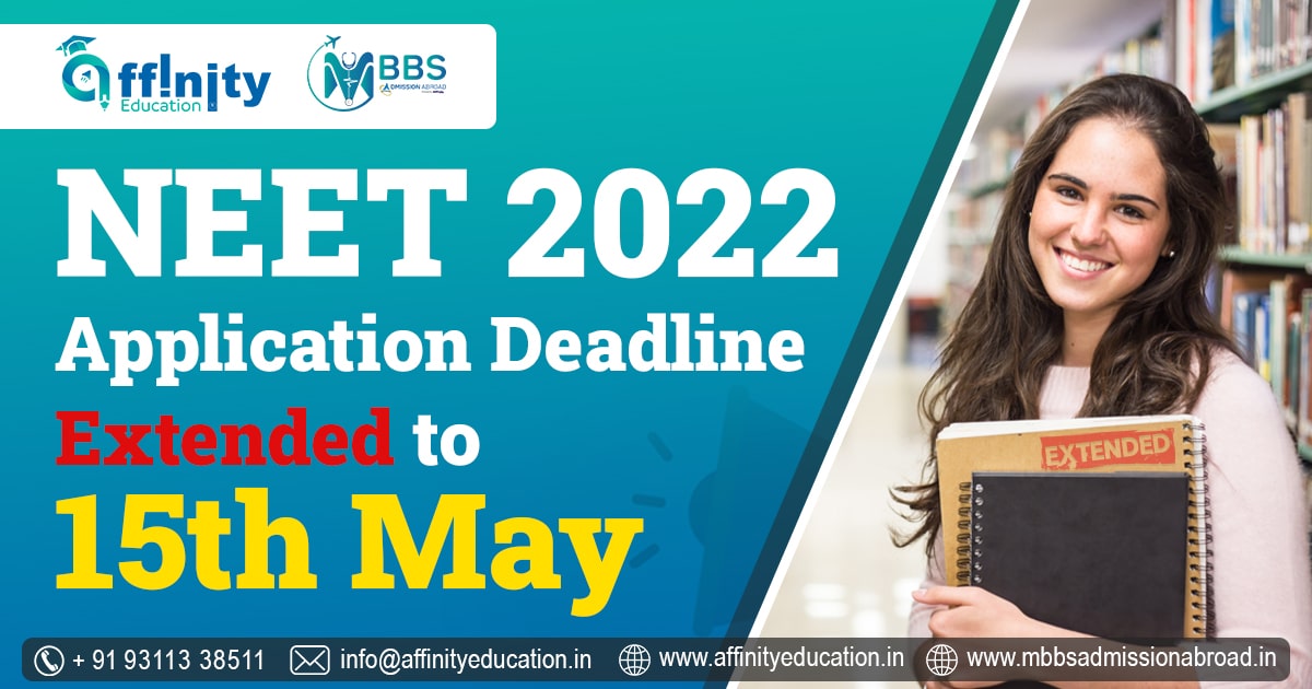NEET 2022 Application Last Date Extended; May 15 New Deadline